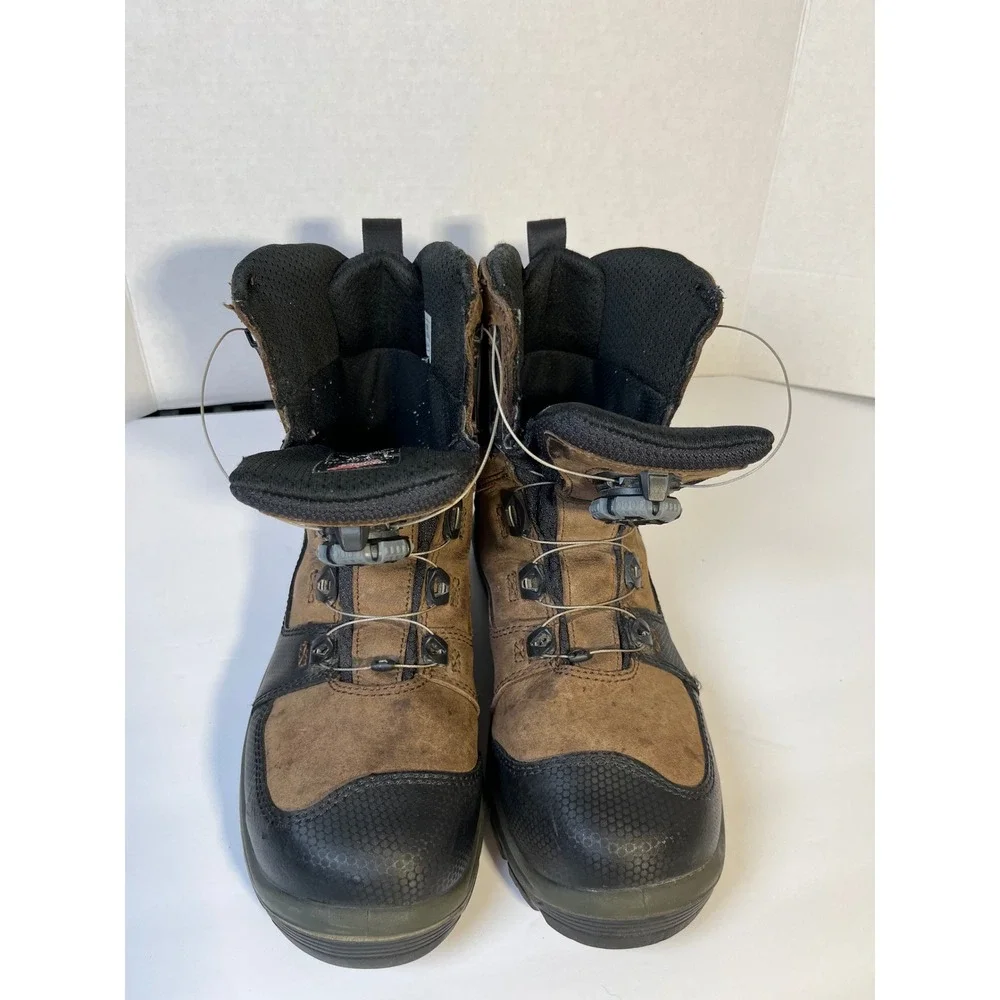 Red Wing Waterproof Safety‎ Toe BOA Lacing Work Boots Brown Black Size 8 EE